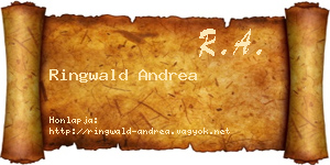 Ringwald Andrea névjegykártya